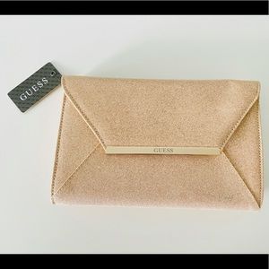 Guess Rose Gold Dressy Clutch/Purse